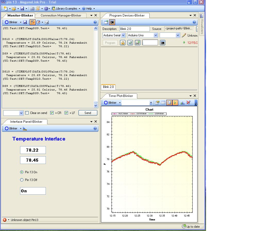 Current interface panel
