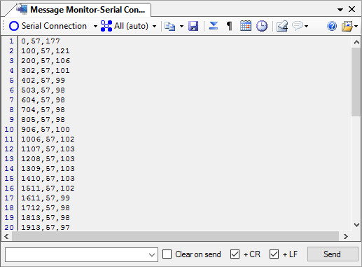 CSV Arduino Data